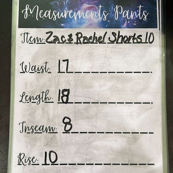 Zac & Rachel Reversible Shorts Red Red Stripe Size 10 NWT - Picture 6 of 15